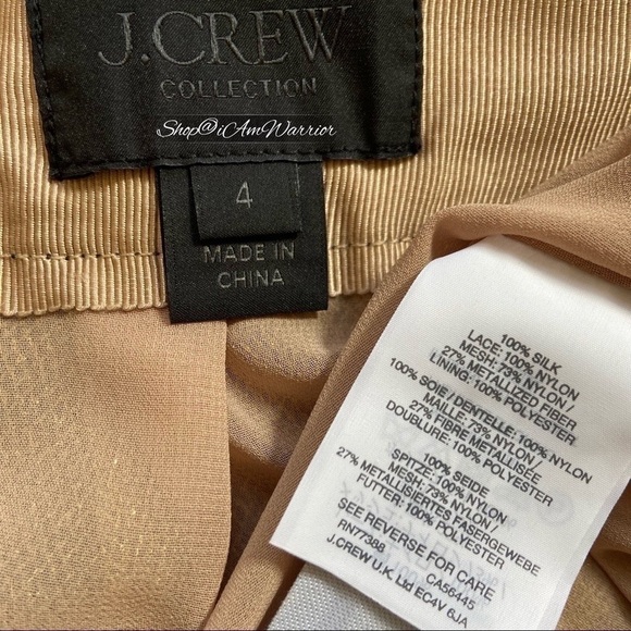 J.Crew Collection geo lace silk pleated midi skirt *Shop@iAmWarrior - Picture 12 of 13